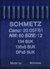 Agujas Schmetz 134 SUK  80, 10 un