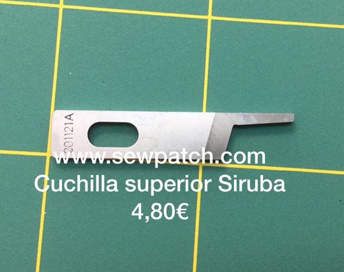 Cuchilla superior overlok Siruba industrial