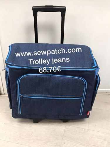 Trolley/ maleta JEANS para maquina