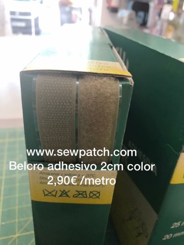 Belcro 20mm adhesivo color Beig , metro