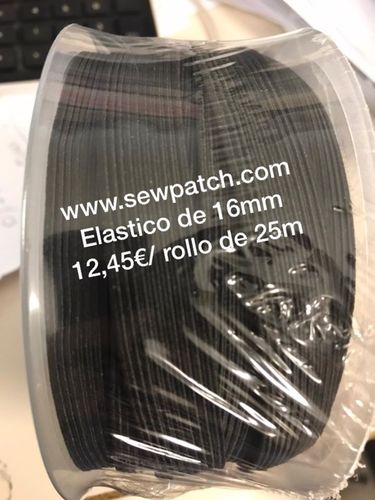 GOMA ELASTICA BLANCA DE 16mm (rollo 25m)